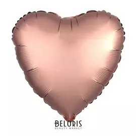 Шар фольгированный 30", сердце, цвет розовое золото