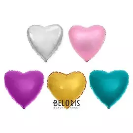 Шар фольгированный 32" «Сердце», набор 5 шт.