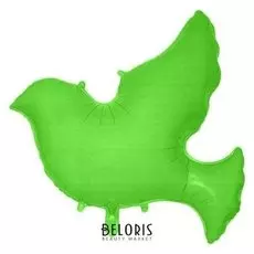 Шар фольгированный 34""голубь", цвет зеленый