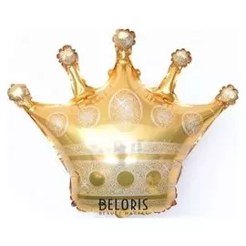 Шар фольгированный 34" «Корона», цвет золотой