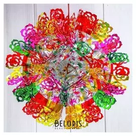 Шар фольгированный D-30 см "Розочки"