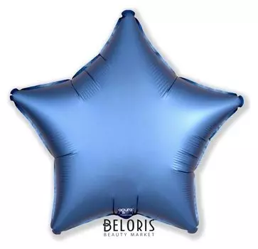 Шар фолгированный 19" звезда, цвет мистик лазурь