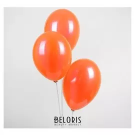Шар латексный 10", металл, набор 100 шт., цвет мандариновый