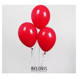 Шар латексный 10", пастель, набор 25 шт., цвет вишневый