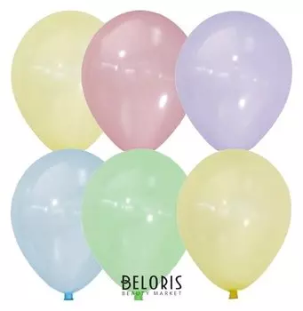 Шар латексный 12" Bubble, кристалл, набор 100 шт.