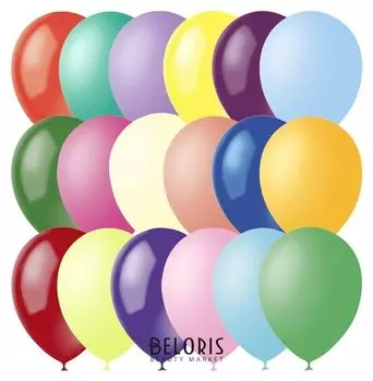 Шар латексный 12", декоратор, набор 100 шт.