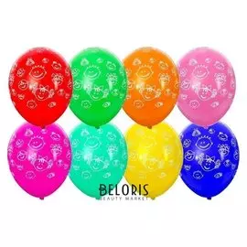 Шар латексный 12" «Детские улыбки», пастель, набор 50 шт.