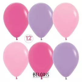 Шар латексный 12" «Для девочек», пастель, набор 50 шт.