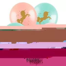 Шар латексный 12" «Единорог», пастель - металл, 2-сторонний, набор 100 шт.