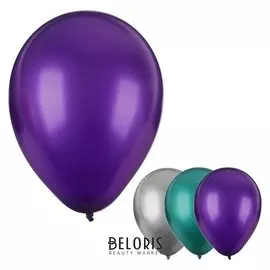 Шар латексный 12" «Хром», металл, набор 4 шт.