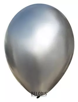 Шар латексный 12", хром, набор 50 шт., цвет платина