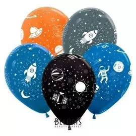 Шар латексный 12" «Космос», металл, набор 50 шт.