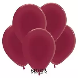 Шар латексный 12", кристалл, набор 100 шт., цвет бургундия