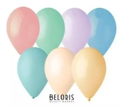 Шар латексный 12" Macaron, пастель, набор 100 шт.