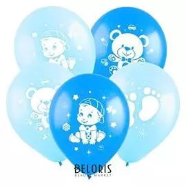 Шар латексный 12" «Малыш», пастель, 2-сторонний, набор 100 шт.