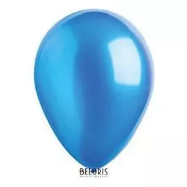 Шар латексный 12", металл, цвет синий, набор 10 шт