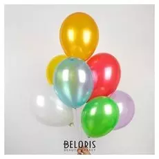 Шар латексный 12", металл, набор 100 шт.