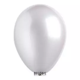 Шар латексный 12", металл, набор 50 шт., цвет серебряный