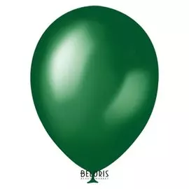 Шар латексный 12", металлик, набор 100 шт., цвет зелёный