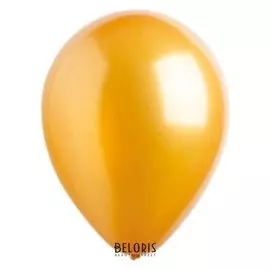 Шар латексный 12", металлик, набор 50 шт., цвет золотой