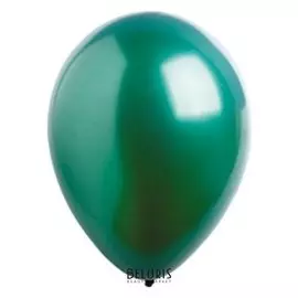 Шар латексный 12", металлик, набор 50 шт., цвет тёмно-зелёный