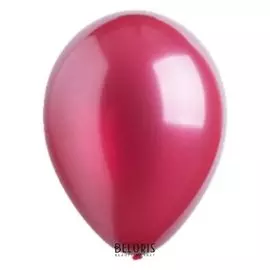 Шар латексный 12", металлик, набор 50 шт., цвет бордовый
