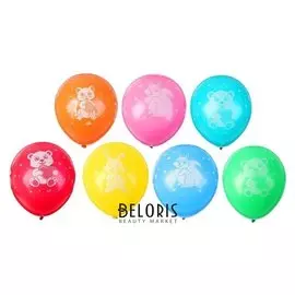 Шар латексный 12" «Милые животные», пастель, набор 100 шт.