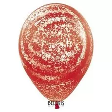Шар латексный 12" «Морозное граффити», агат, набор 25 шт., цвет красный