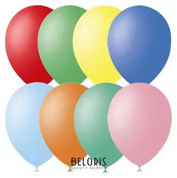 Шар латексный 12", пастель, набор 100 шт.