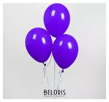 Шар латексный 12", пастель, набор 100 шт., цвет фиолетовый