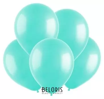 Шар латексный 12", пастель, набор 100 шт., морская волна