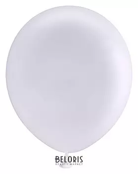 Шар латексный 12", пастель, набор 50 шт., цвет белый