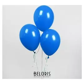 Шар латексный 12", пастель, набор 50 шт., цвет синий