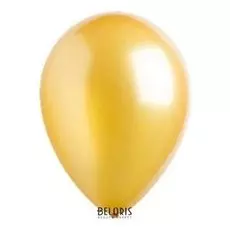 Шар латексный 12", перламутр, набор 10 шт., цвет золотой