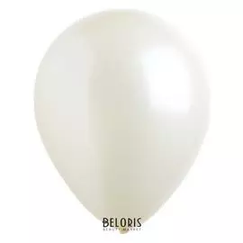 Шар латексный 12", перламутр, набор 50 шт., цвет ваниль