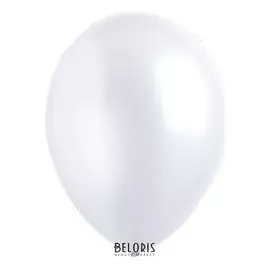 Шар латексный 12", перламутр, набор 50 шт., цвет белый