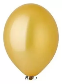 Шар латексный 14"+ B 120/060 металлик Gold, золото, набор 25 шт 1102-2294