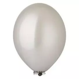 Шар латексный 14"+ B 120/061 металлик Silver, серебро, набор 25 шт 1102-2295