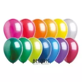 Шар латексный 14", металл, набор 50 шт.