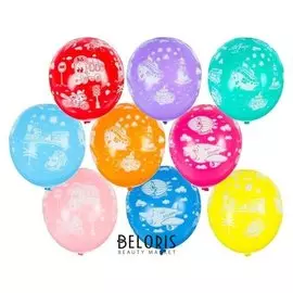 Шар латексный 14" «Транспорт», пастель, набор 25 шт.