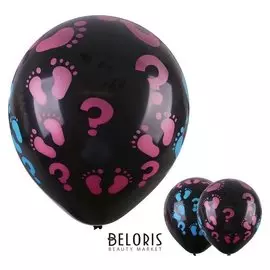 Шар латексный 18""детские пяточки", набор 2 шт