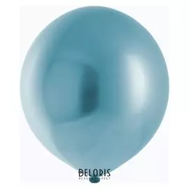 Шар латексный 18" «Хром», набор 25 шт., цвет блестящий голубой