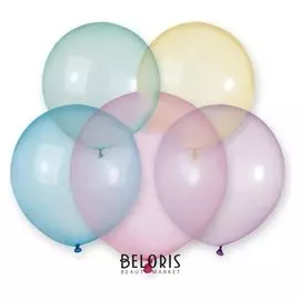 Шар латексный 18", кристалл, радуга, набор 25 шт.