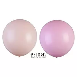 Шар латексный 18" «Макарун», набор 2 шт., цвет шампань и пыльная роза