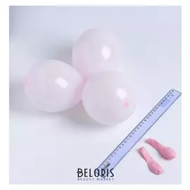 Шар латексный 5" «Макарун», набор 100 шт., цвет розовый