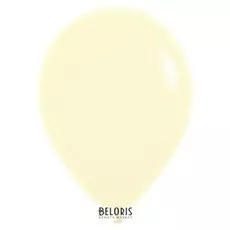 Шар латексный 5", макарунс, пастель, набор 100 шт., цвет светло-жёлтый