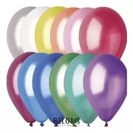 Шар латексный 5", металл, набор 100 шт.