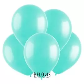 Шар латексный 5", пастель, набор 100 шт., цвет морская волна