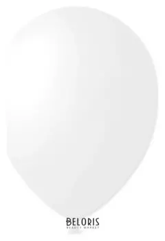 Шар латексный 9", декоратор, набор 100 шт., цвет белый