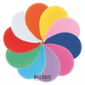 Шар латексный 9", пастель, набор 100 шт.